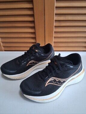 Saucony Endorphin Speed 3 Women's Running Shoe Black Gold * Size: 7.5